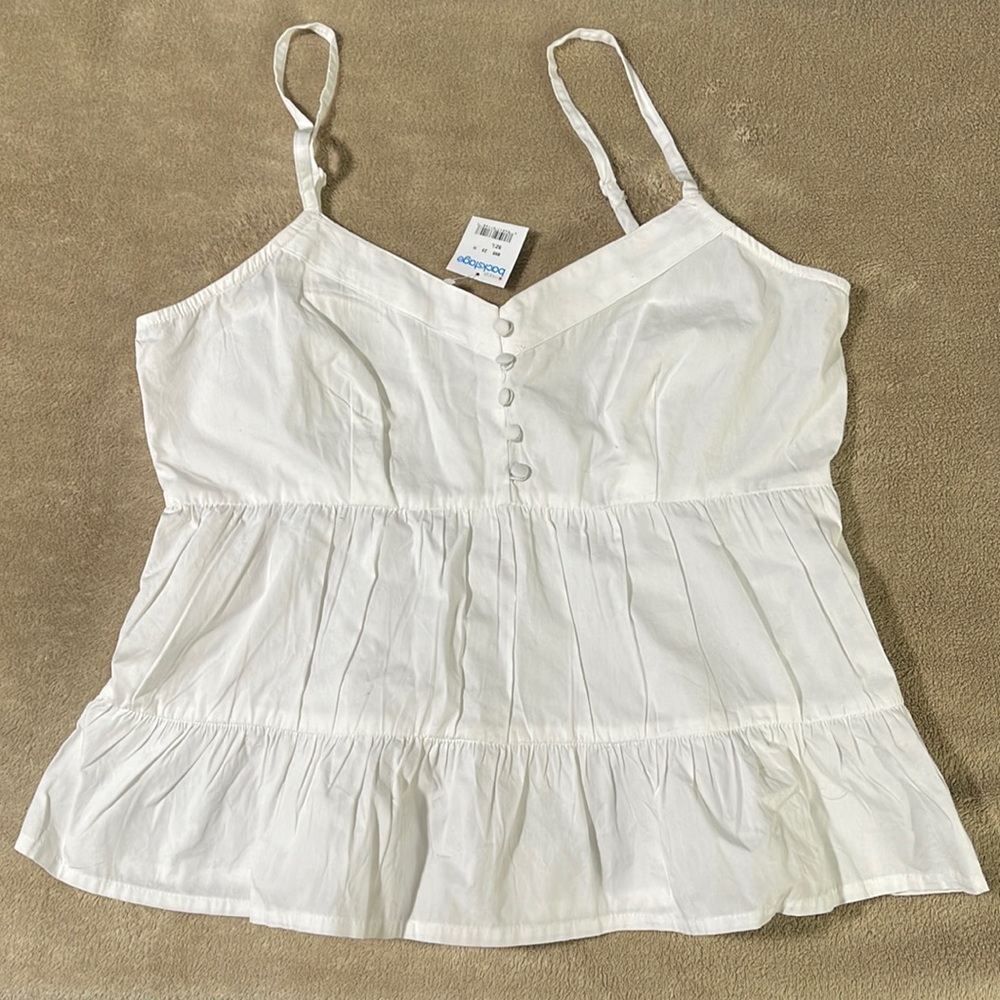 Derek Heart Spaghetti Strap Top, L